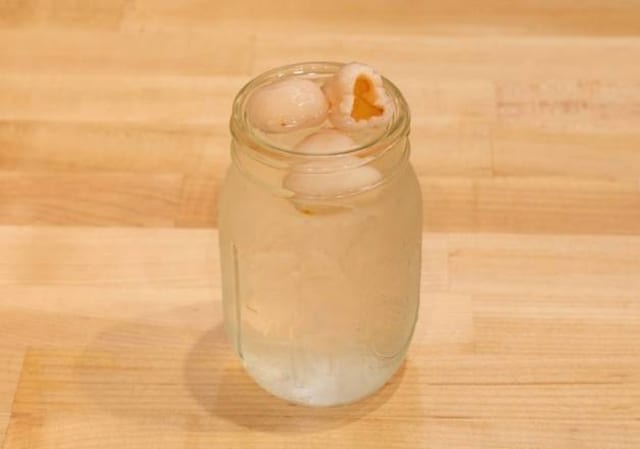 Lychee soda.